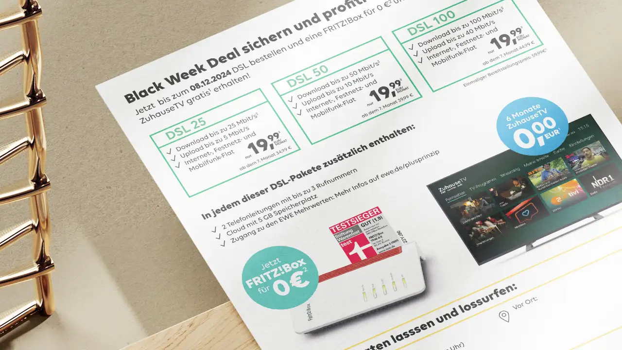 EWE Black-Week-Kampagne 2024