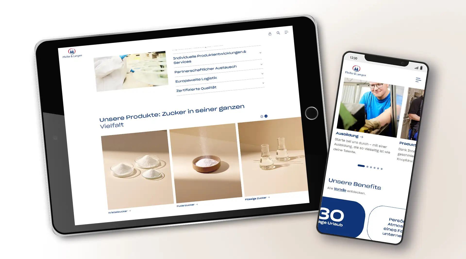 Pfeifer & Langen Corporate Website Relaunch