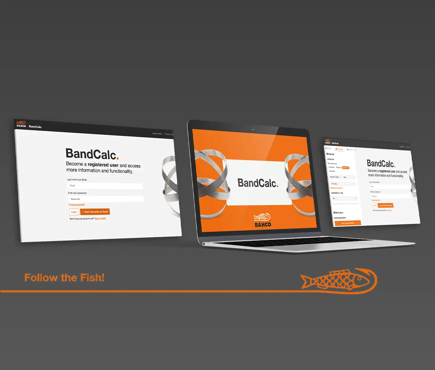 Bahco BandCalc Web-Applikation