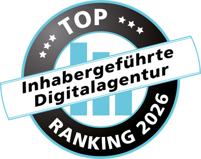 iBusiness-Ranking inhabergeführter Digitalagenturen 2026 – Platz 23 gesamt (öffnet einen neuen Tab)