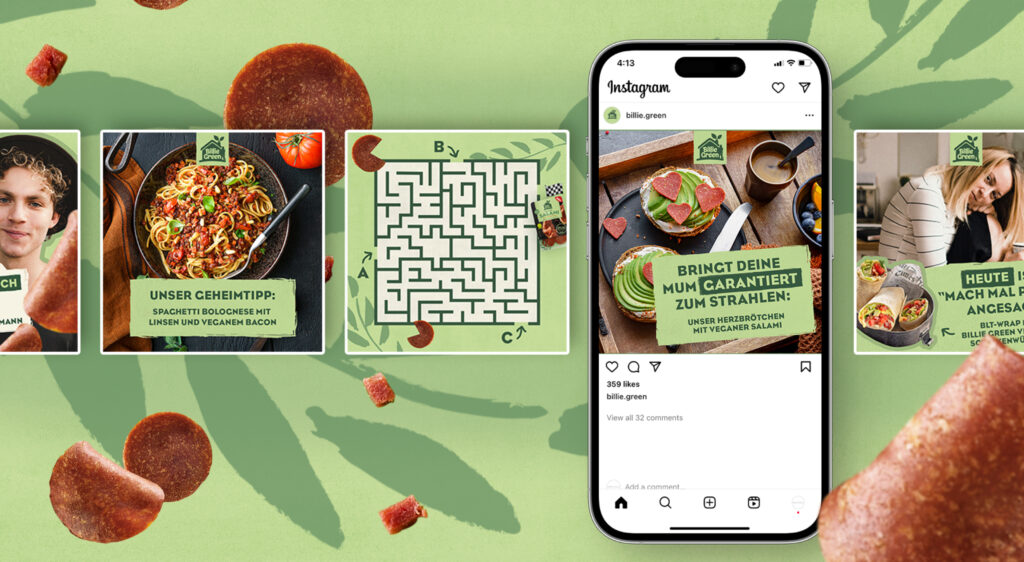 The Plantly Butchers - "Billie Green"-Marken- & Website-Launch | Davies  Meyer