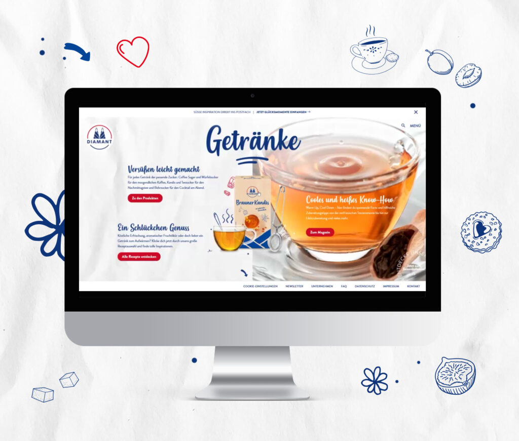 Diamant Zucker - Website-Relaunch 1
