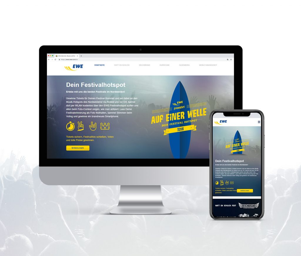 EWE - "Dein Festivalhotspot"-Sponsoring-Plattform 1