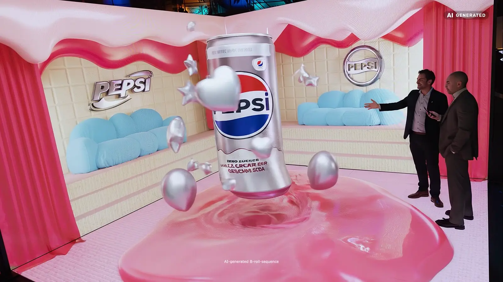 Pepsi Cream visual with the line Your Moment Your Treat.