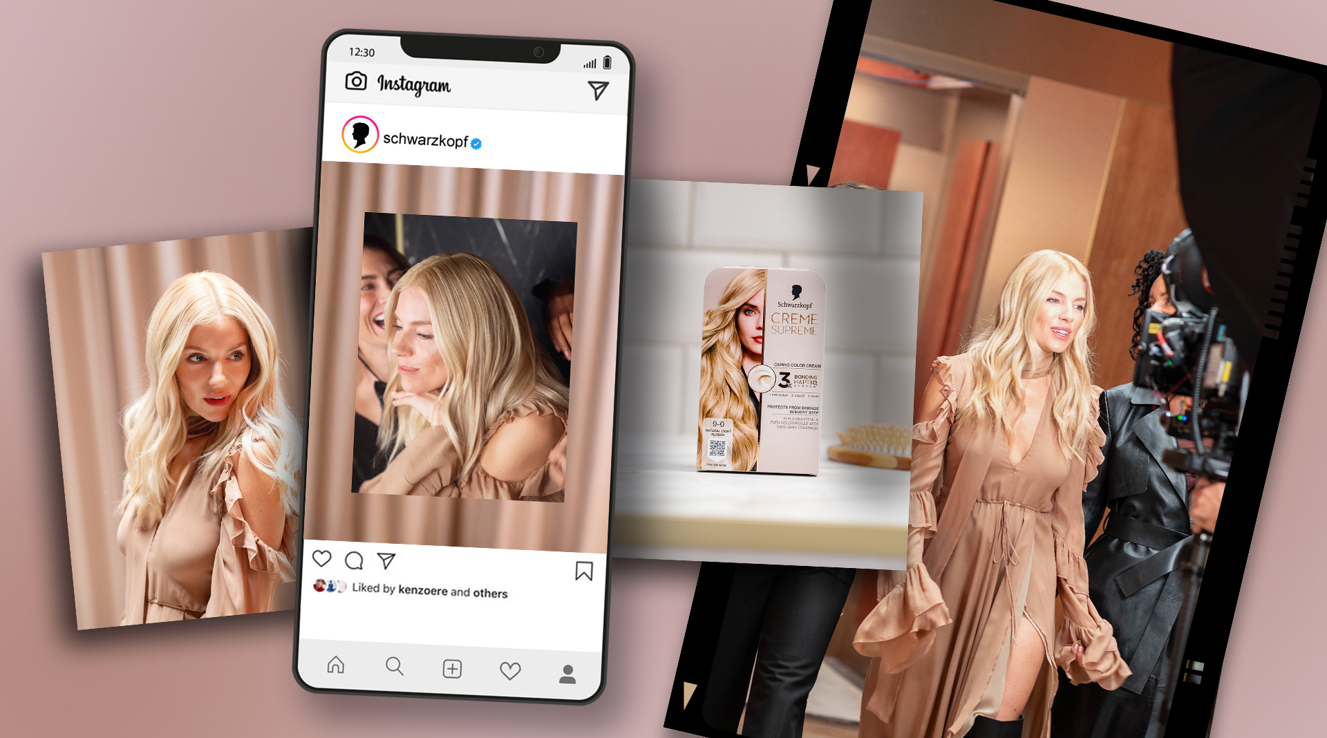 Schwarzkopf - Global Campaign for Creme Supreme with Sienna Miller 1